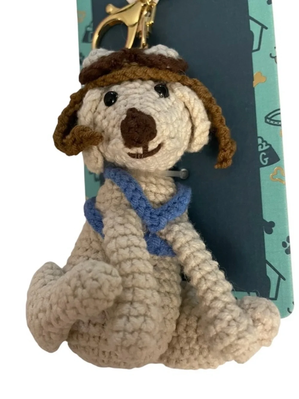 Piper Crochet Dog Charm Key Chain - New - Dog Lover